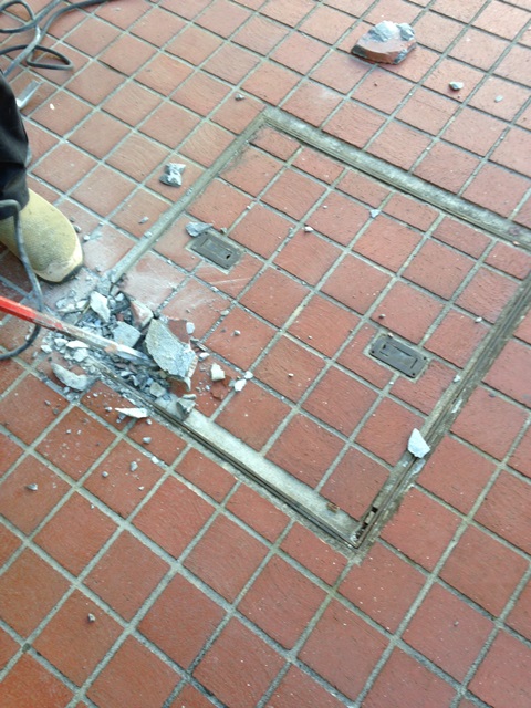 フロアハッチ交換工事